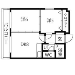 Apartment 札幌中心 ｻｰﾋﾞｽｱﾊﾟｰﾄﾒﾝﾄsapporo中島公園2ldk 901 *
