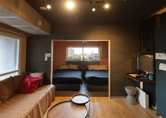 Biosvilla522-Sapporo Susukino Night- 1Room W-Beds2&S-Beds2 6Persons