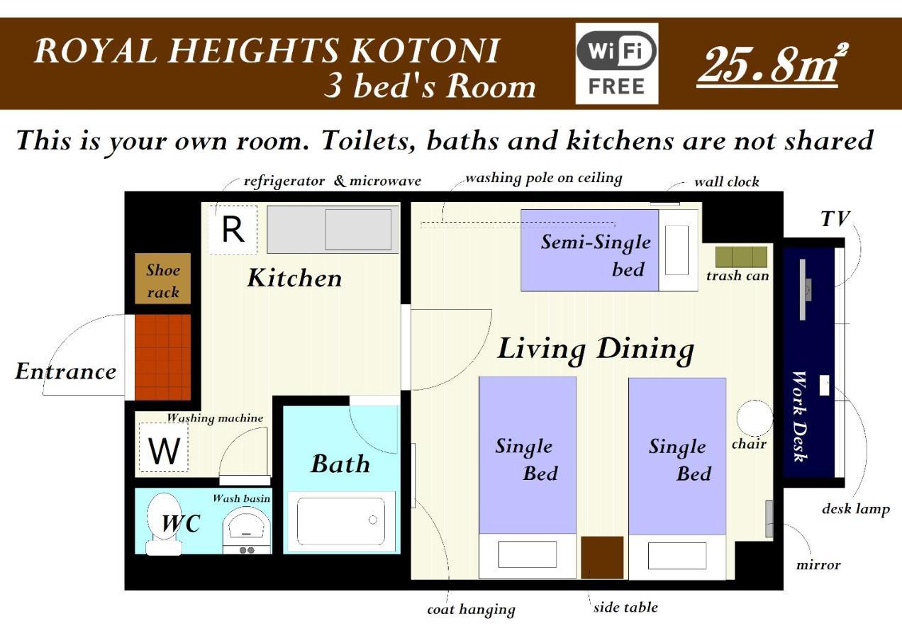 Royalheights Kotoni 3beds C Apartment