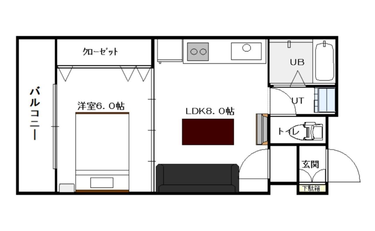 Apartment 新規open！サービスアパ―トメントsapporo中島公園302 *