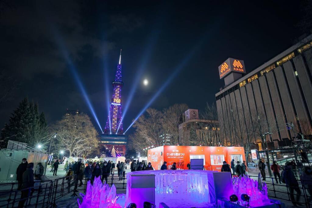 今年新規op 最大9人 すすきのエリア 札幌観光に抜群の立地 空港直通バス停すぐ 高速wi-fi完備