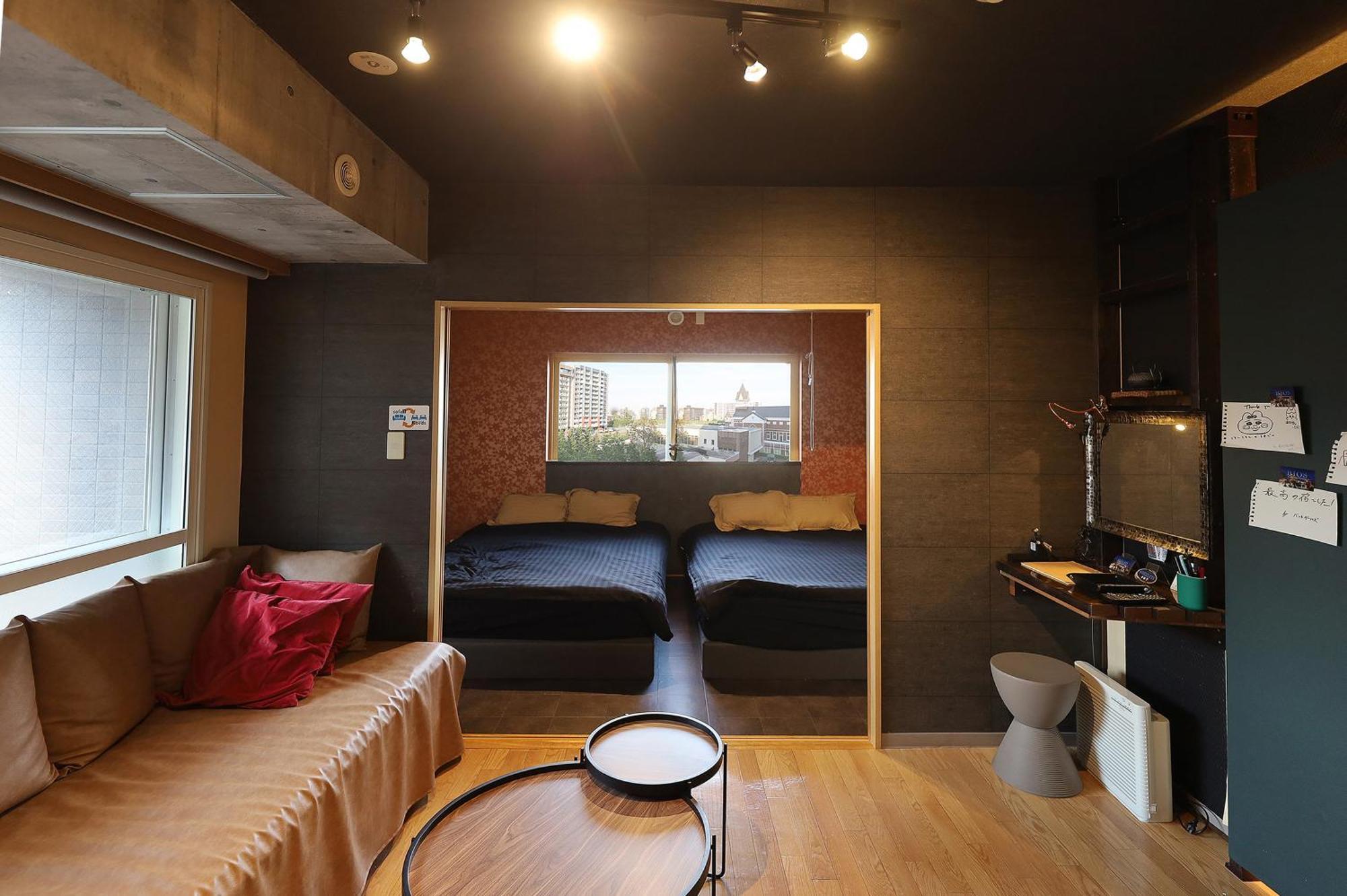 Biosvilla522-sapporo Susukino Night- 1room W-beds2&s-beds2 6persons Apartment Sapporo