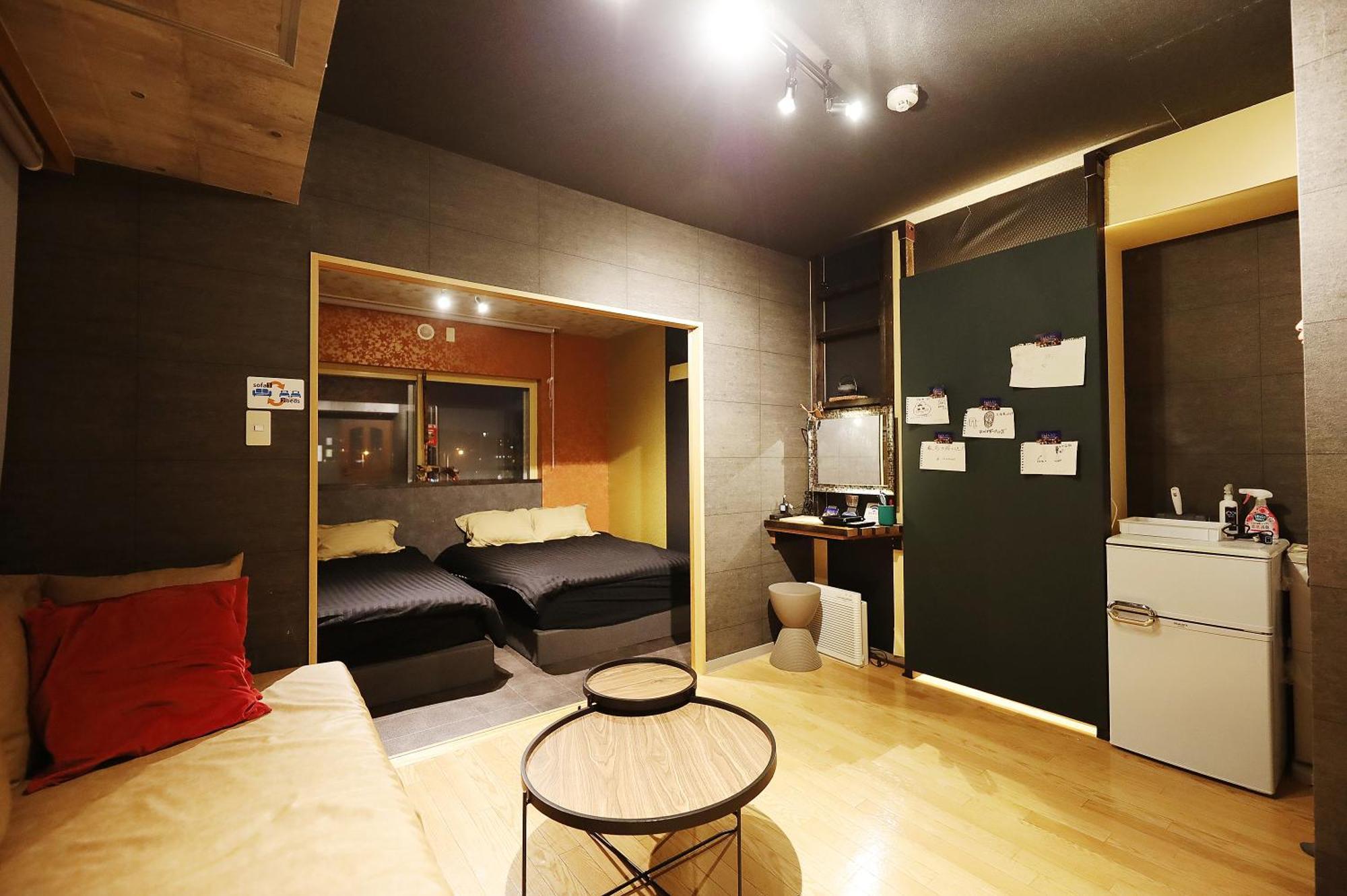 Biosvilla522-sapporo Susukino Night- 1room W-beds2&s-beds2 6persons Apartment Sapporo